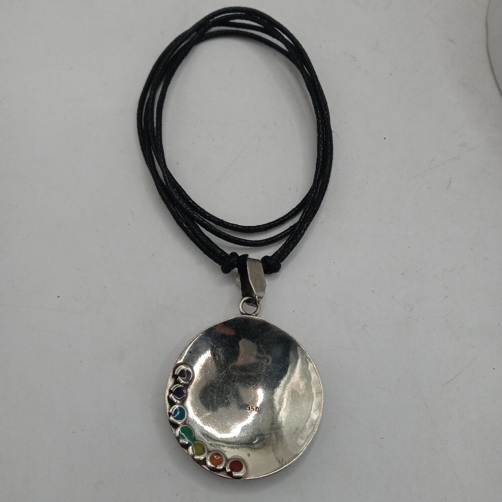 Unisex Adjustable Alpaca Natural Stone Sodalite Necklace View 5